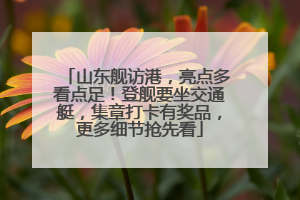 山东舰访港，亮点多看点足！登舰要坐交通艇，集章打卡有奖品，更多细节抢先看