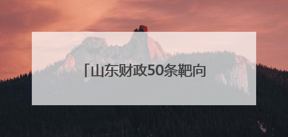 山东财政50条靶向支持民营经济发展