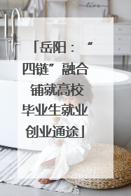 岳阳：“四链”融合 铺就高校毕业生就业创业通途