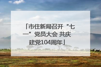 市住新局召开“七一”党员大会 共庆建党104周年