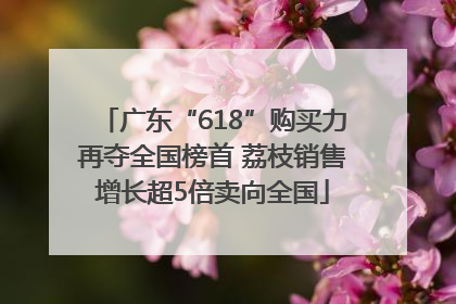 广东“618”购买力再夺全国榜首 荔枝销售增长超5倍卖向全国