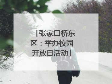 张家口桥东区：举办校园开放日活动