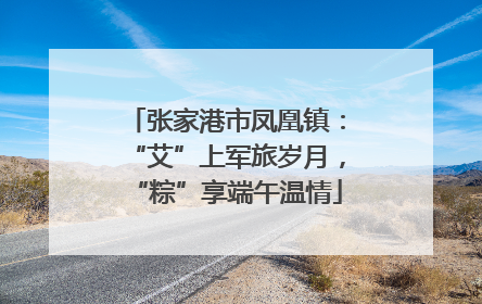 张家港市凤凰镇：“艾”上军旅岁月，“粽”享端午温情