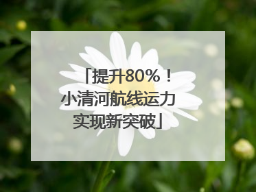 提升80％！小清河航线运力实现新突破