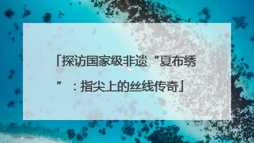 探访国家级非遗“夏布绣”：指尖上的丝线传奇