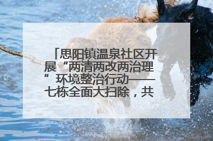 思阳镇温泉社区开展“两清两改两治理”环境整治行动——七栋全面大扫除，共建洁净家园