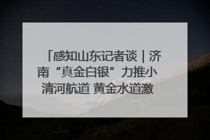 感知山东记者谈｜济南“真金白银”力推小清河航道 黄金水道激活区域经济新动能