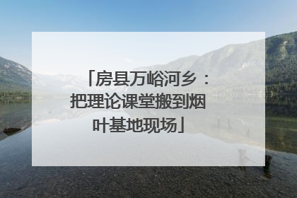 房县万峪河乡：把理论课堂搬到烟叶基地现场