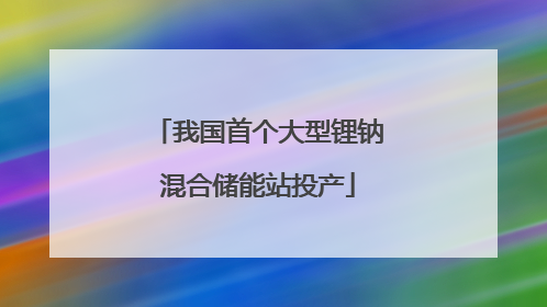 我国首个大型锂钠混合储能站投产