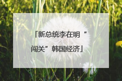 新总统李在明“闯关”韩国经济