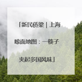 新民侨梁｜上海嗦面地图：一筷子夹起多国风味