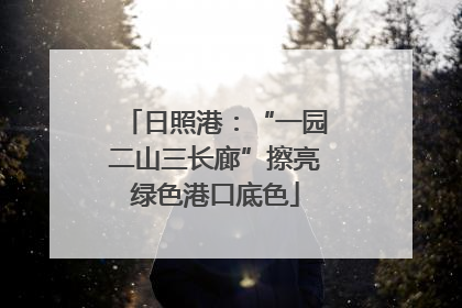 日照港：“一园二山三长廊”擦亮绿色港口底色