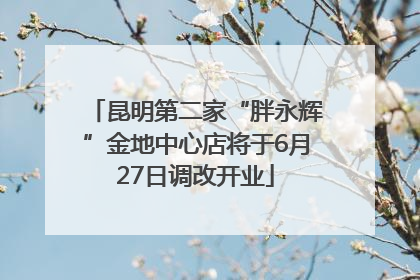 昆明第二家“胖永辉”金地中心店将于6月27日调改开业