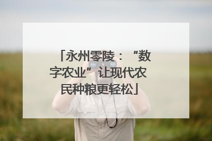 永州零陵：“数字农业”让现代农民种粮更轻松
