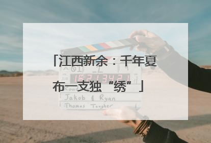 江西新余：千年夏布一支独“绣”