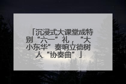 沉浸式大课堂成特别“六一”礼，“大小东华”奏响立德树人“协奏曲”