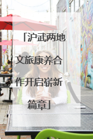 沪武两地文旅康养合作开启崭新篇章
