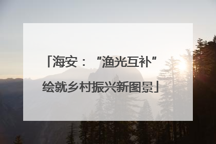 海安：“渔光互补” 绘就乡村振兴新图景