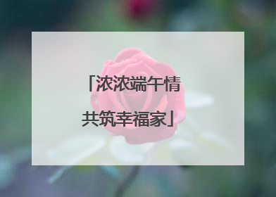 浓浓端午情 共筑幸福家