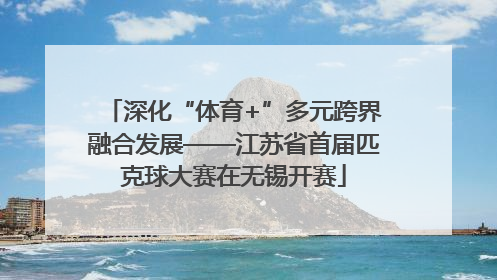深化“体育+”多元跨界融合发展——江苏省首届匹克球大赛在无锡开赛