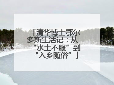 清华博士鄂尔多斯生活记：从“水土不服”到“入乡随俗”