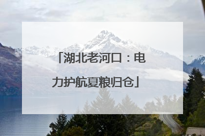 湖北老河口：电力护航夏粮归仓