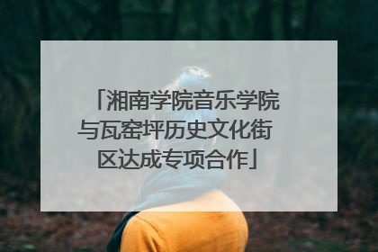 湘南学院音乐学院与瓦窑坪历史文化街区达成专项合作