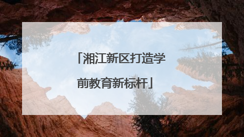 湘江新区打造学前教育新标杆