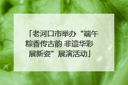 老河口市举办“端午粽香传古韵 非遗华彩展新姿”展演活动