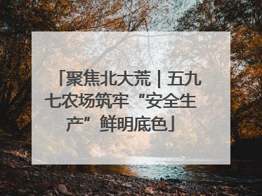 聚焦北大荒｜五九七农场筑牢“安全生产”鲜明底色