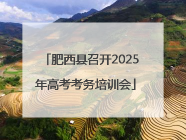 肥西县召开2025年高考考务培训会