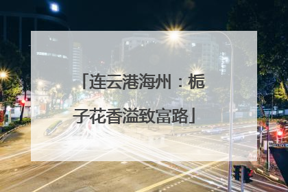连云港海州：栀子花香溢致富路