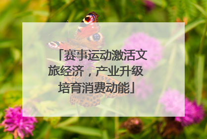 赛事运动激活文旅经济，产业升级培育消费动能