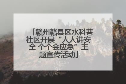 赣州赣县区水科巷社区开展“人人讲安全 个个会应急”主题宣传活动