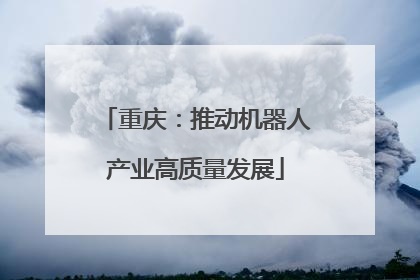 重庆：推动机器人产业高质量发展