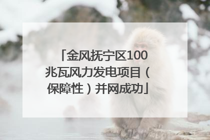 金风抚宁区100兆瓦风力发电项目（保障性）并网成功