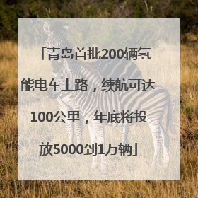 青岛首批200辆氢能电车上路，续航可达100公里，年底将投放5000到1万辆