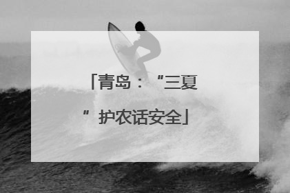 青岛：“三夏”护农话安全