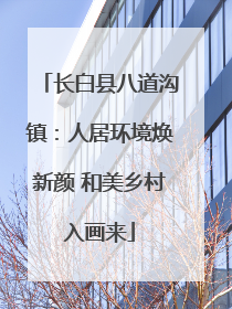 长白县八道沟镇：人居环境焕新颜 和美乡村入画来