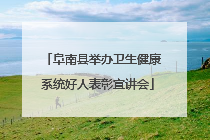 阜南县举办卫生健康系统好人表彰宣讲会