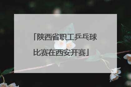 陕西省职工乒乓球比赛在西安开赛