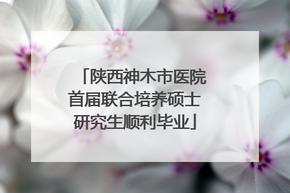 陕西神木市医院首届联合培养硕士研究生顺利毕业