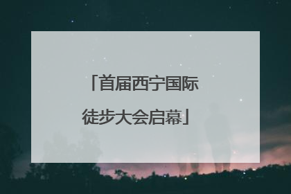 首届西宁国际徒步大会启幕