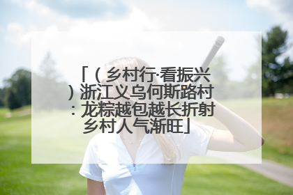 （乡村行·看振兴）浙江义乌何斯路村：龙粽越包越长折射乡村人气渐旺
