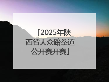 2025年陕西省大众跆拳道公开赛开赛