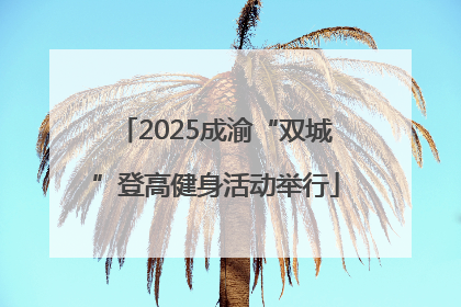 2025成渝“双城”登高健身活动举行