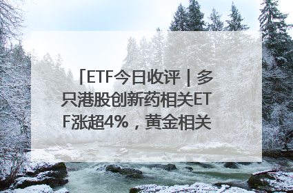 ETF今日收评｜多只港股创新药相关ETF涨超4%，黄金相关ETF跌逾1%