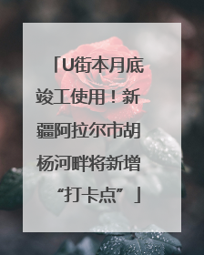 U街本月底竣工使用！新疆阿拉尔市胡杨河畔将新增“打卡点”